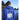Back view of man wearing royal blue Kodiak, AK hoodie with mountain and moon graphic, coastal Alaska-inspired kids sweatshirt for outdoor adventures.