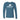 Deep heather teal unisex Kodiak Bear long sleeve tee with Rock Life bear logo, Alaska-inspired island apparel for adventure and everyday comfort."