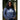 Smiling woman wearing a heather navy thin hoodie with Rock Life bear logo, casual outdoor island-inspired apparel for everyday adventures.
