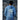Person wearing Trail to the Catch Full Zip Hoodie in steel blue, back view with Ride Hard Fish Harder Kodiak fishing and coastal adventure artwork